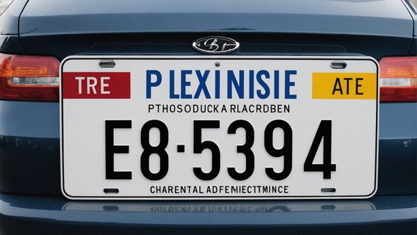 Plaque d'immatriculation de voiture : choisissez un modèle en plexiglas facile à lire